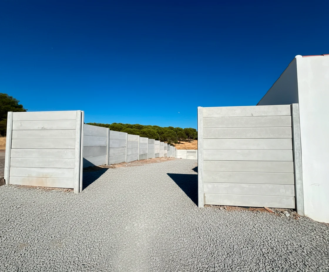 Vedação modular de betão Euromuro — Beja, Évora