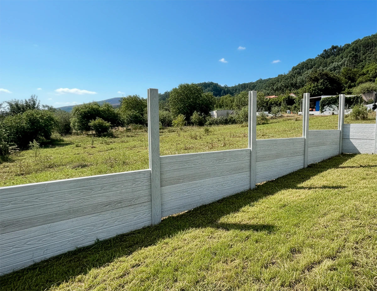 Vedação modular de betão Euromuro — Lousã, Coimbra