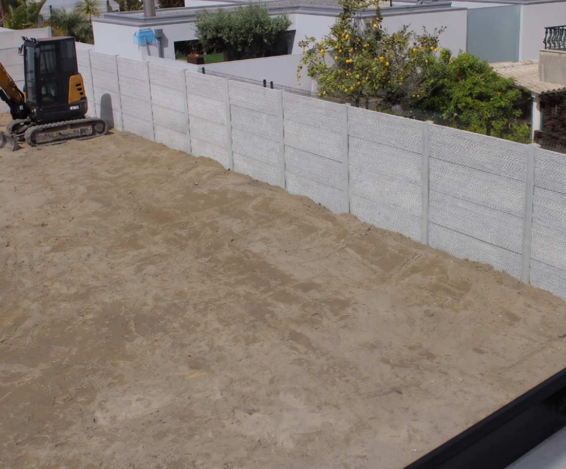 Vedação modular de betão Euromuro — Esmoriz